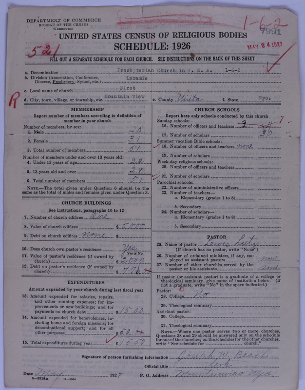 Scan of Presbyterian Church in the United States of America: 7991