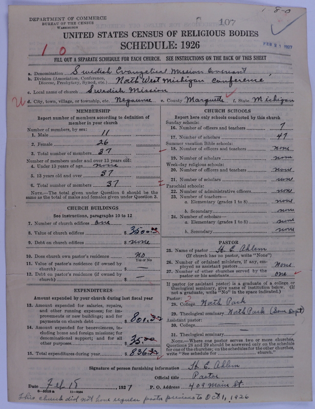 Scan of Swedish Evangelical Mission Covenant of America: 107