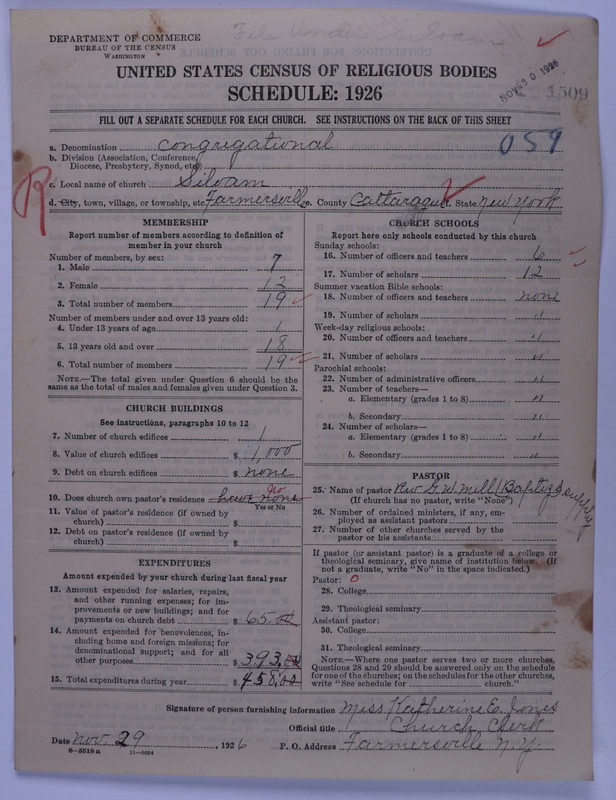 Scan of Congregational Churches: 1509