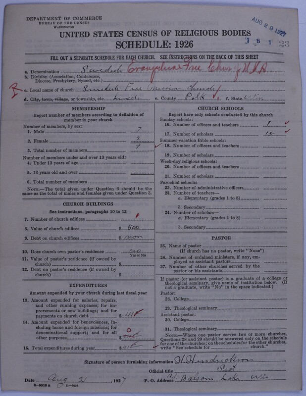 Scan of Swedish Evangelical Free Church of the United States of America: 23