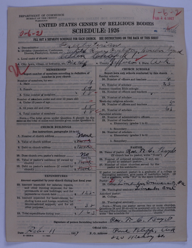 Scan of Presbyterian Church in the United States of America: 7242
