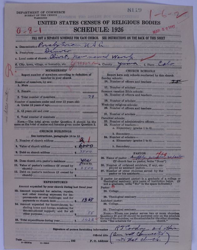 Scan of Presbyterian Church in the United States of America: 8119