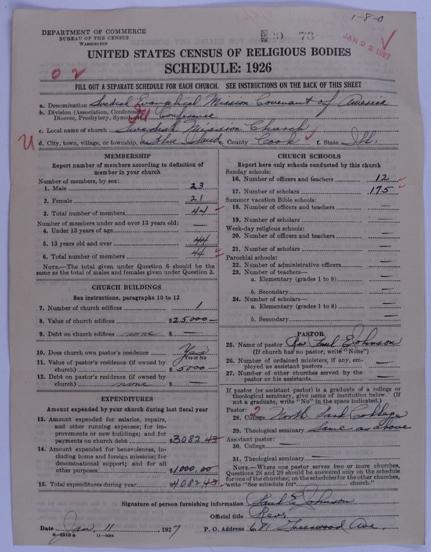 Scan of Swedish Evangelical Mission Covenant of America: 73