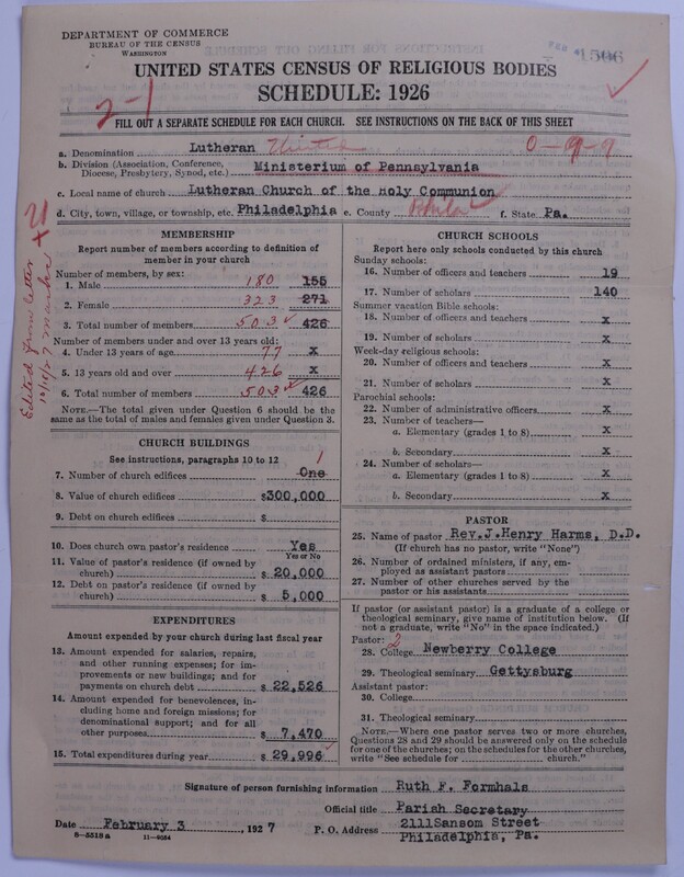 Scan of United Lutheran Church in America: 1506