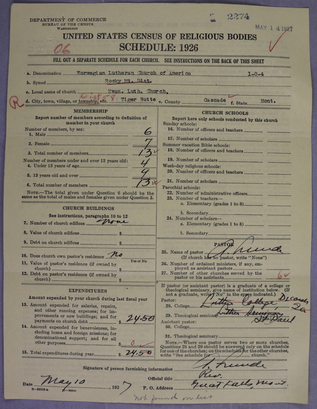 Scan of Norwegian Lutheran Church of America: 2274