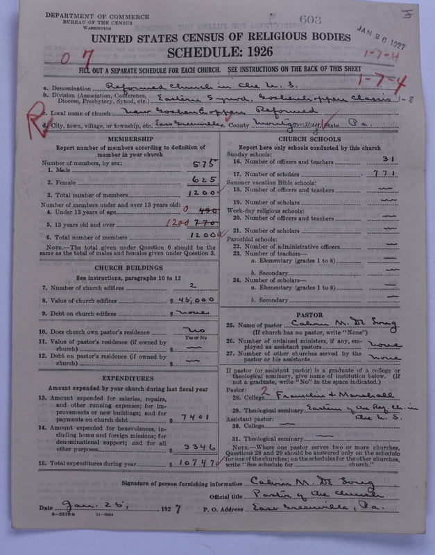 Scan of Reformed Church in the United States: 603