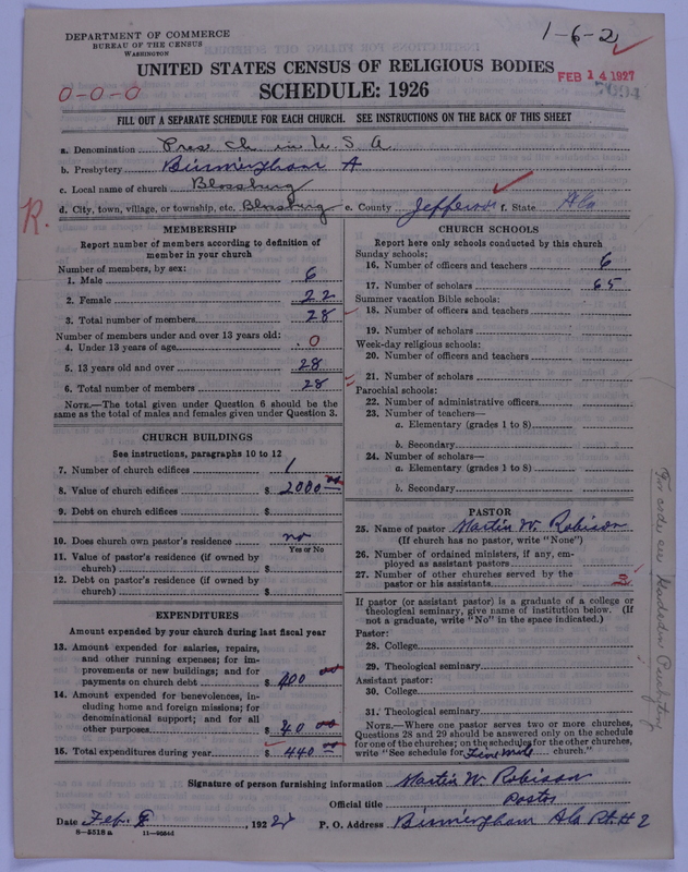 Scan of Presbyterian Church in the United States of America: 7094