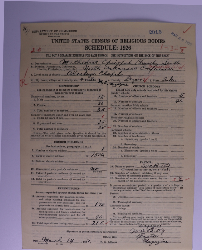 Scan of Methodist Episcopal Church, South: 2015