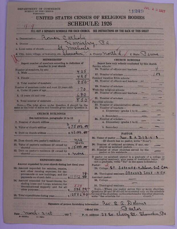 Scan of Roman Catholic Church: 11249