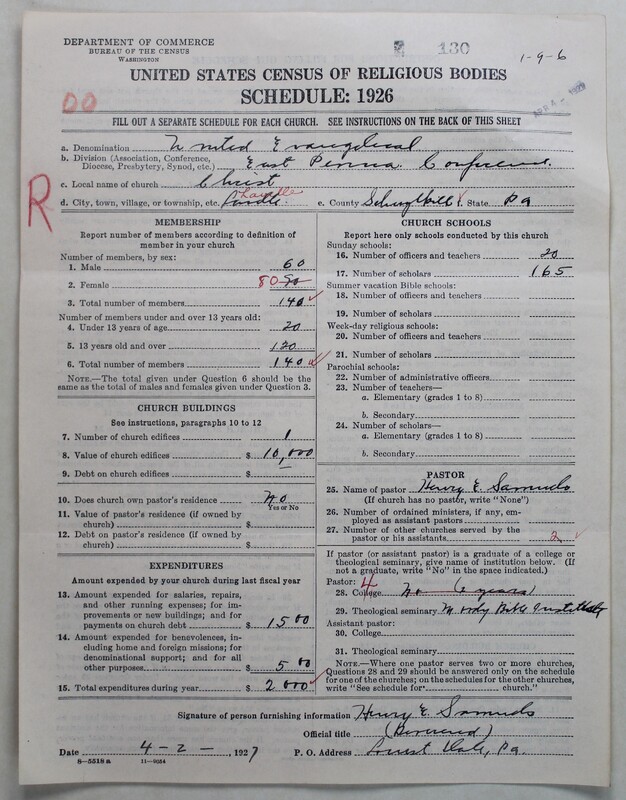 Scan of Evangelical Congregational Church: 130
