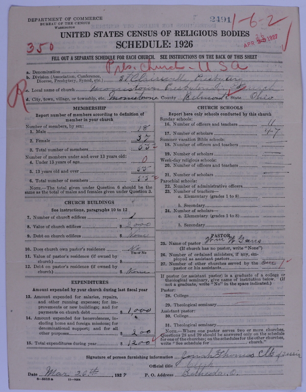 Scan of Presbyterian Church in the United States of America: 2491