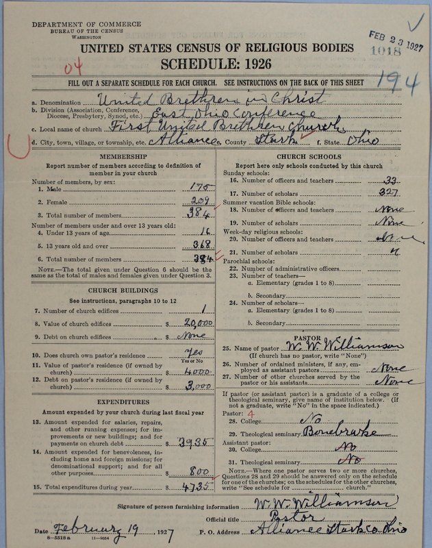 Scan of Church of the United Brethren in Christ: 1018