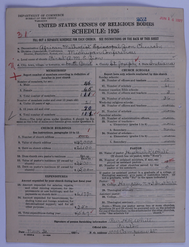 Scan of African Methodist Episcopal Zion Church: 252