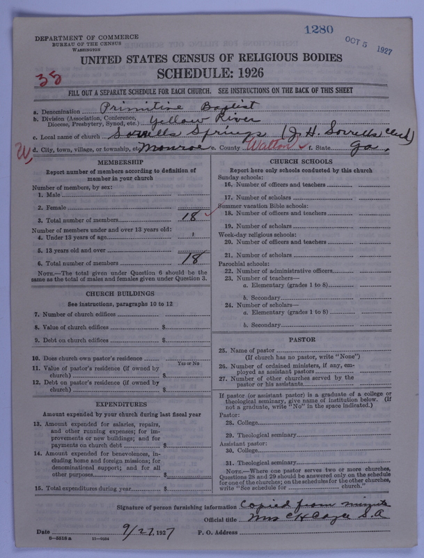 Scan of Primitive Baptists: 1280