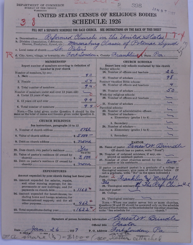 Scan of Reformed Church in the United States: 398