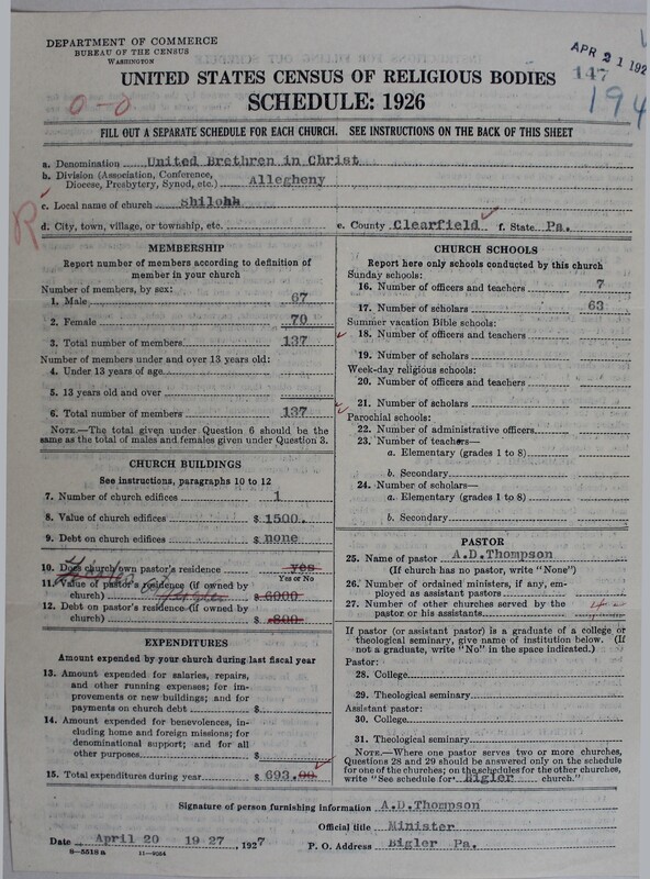 Scan of Church of the United Brethren in Christ: 147