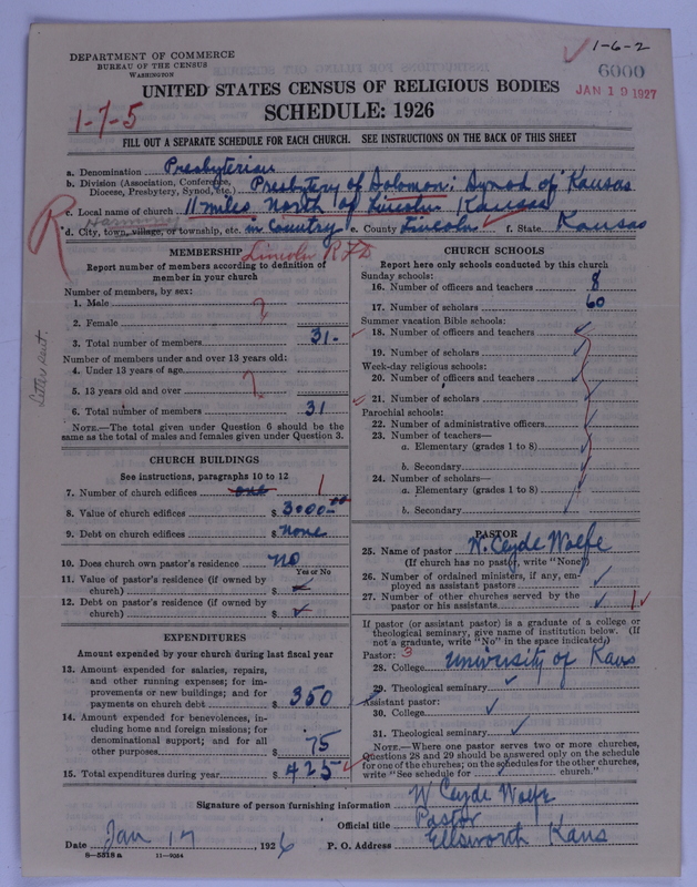 Scan of Presbyterian Church in the United States of America: 6000