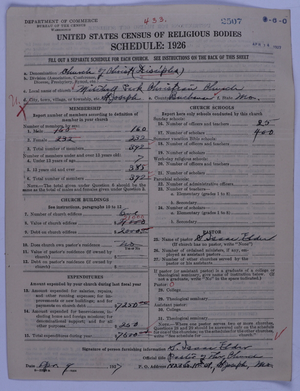 Scan of Disciples of Christ: 2507