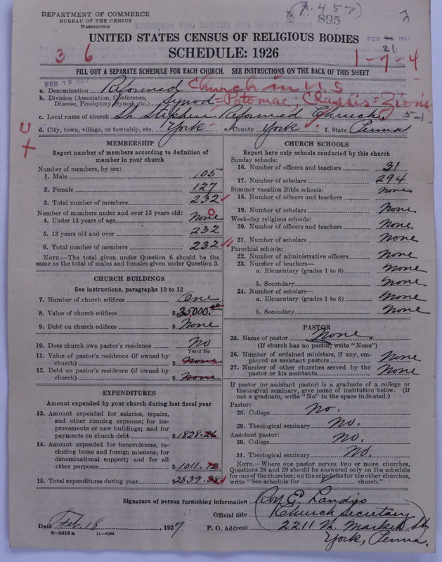 Scan of Reformed Church in the United States: 895