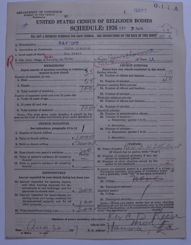 Scan of Negro Baptists: 6877