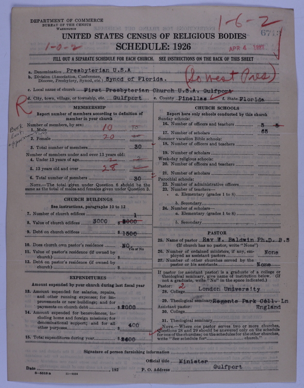 Scan of Presbyterian Church in the United States of America: 6713