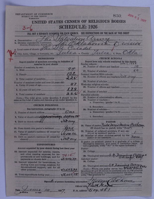 Scan of Salvation Army: 830