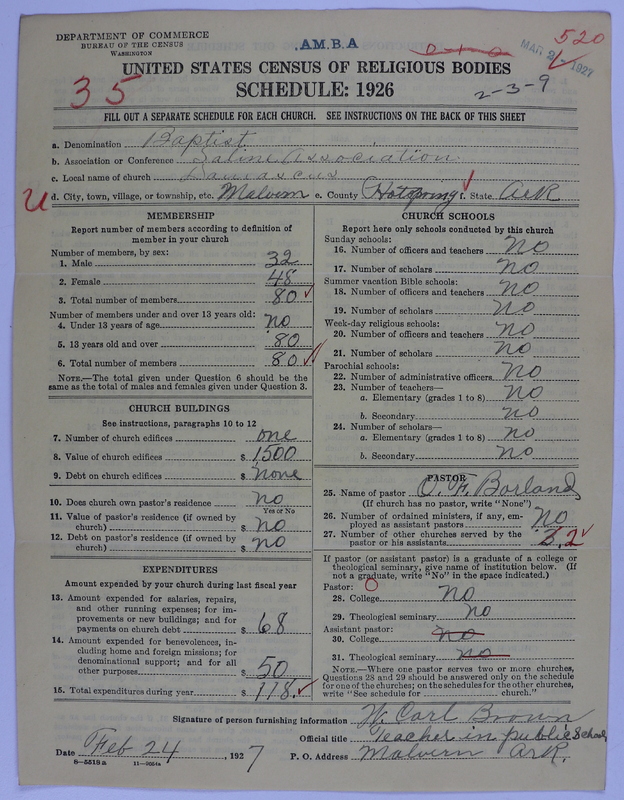 Scan of Landmark Baptist of America: 520