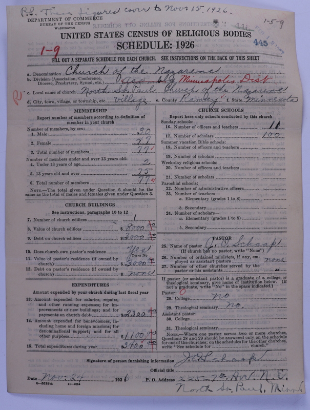 Scan of Church of the Nazarene: 445