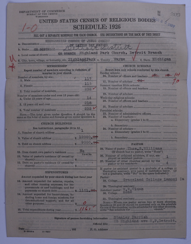 Scan of Reorganized Church of Jesus Christ of Latter Day Saints: 209