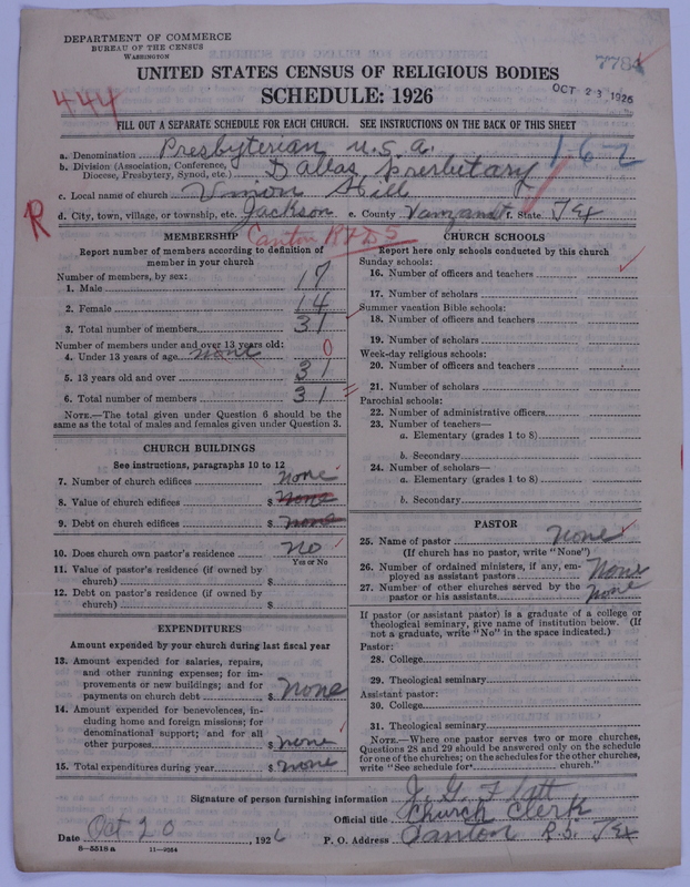 Scan of Presbyterian Church in the United States of America: 7784