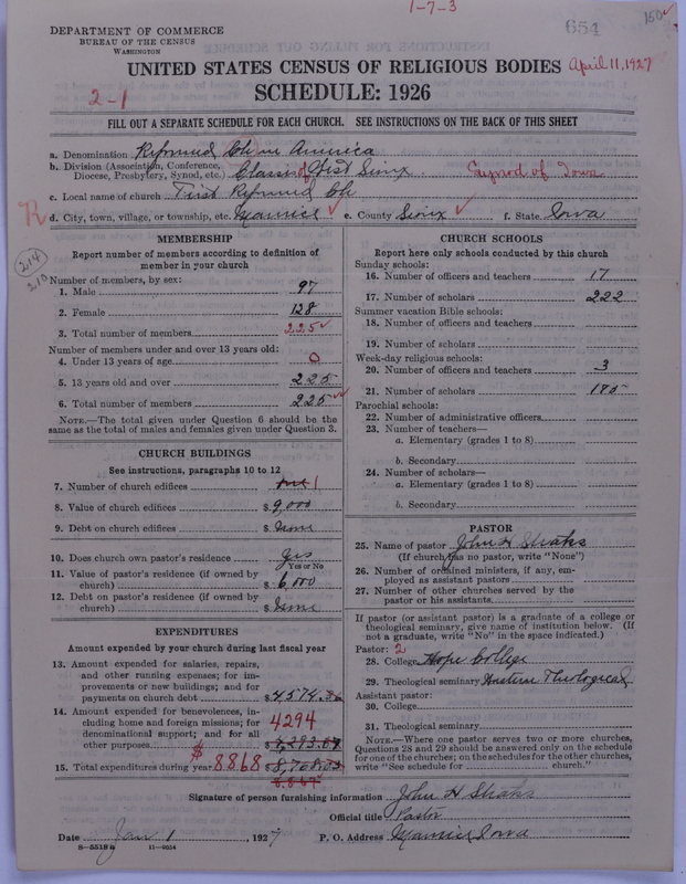 Scan of Reformed Church in America: 654