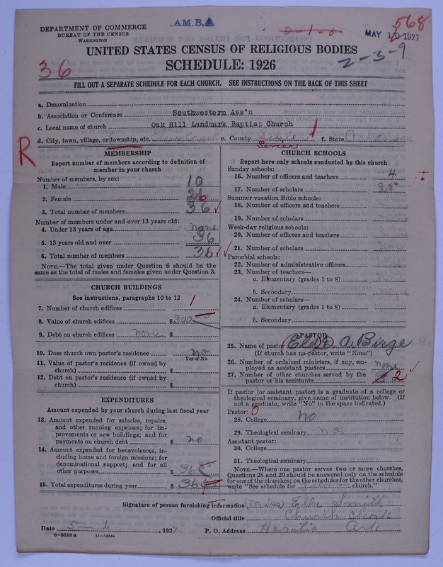 Scan of Landmark Baptist of America: 568