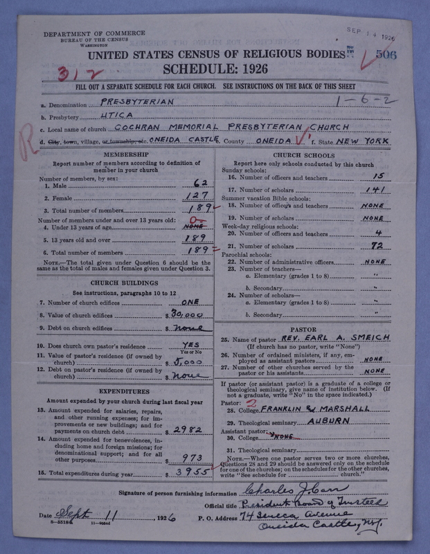 Scan of Presbyterian Church in the United States of America: 506