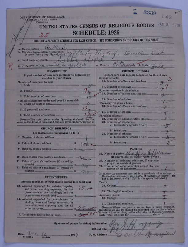 Scan of African Methodist Episcopal Church: 3338