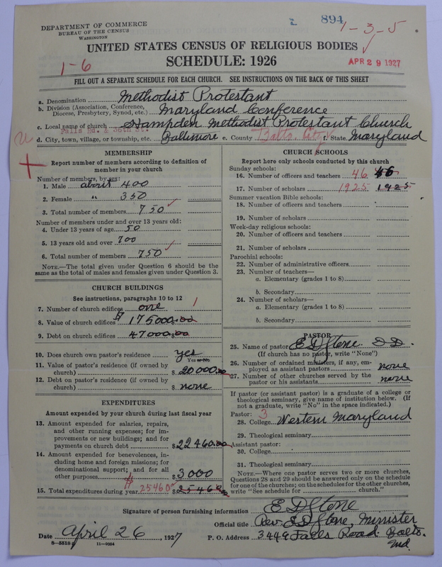 Scan of Methodist Protestant Church: 894