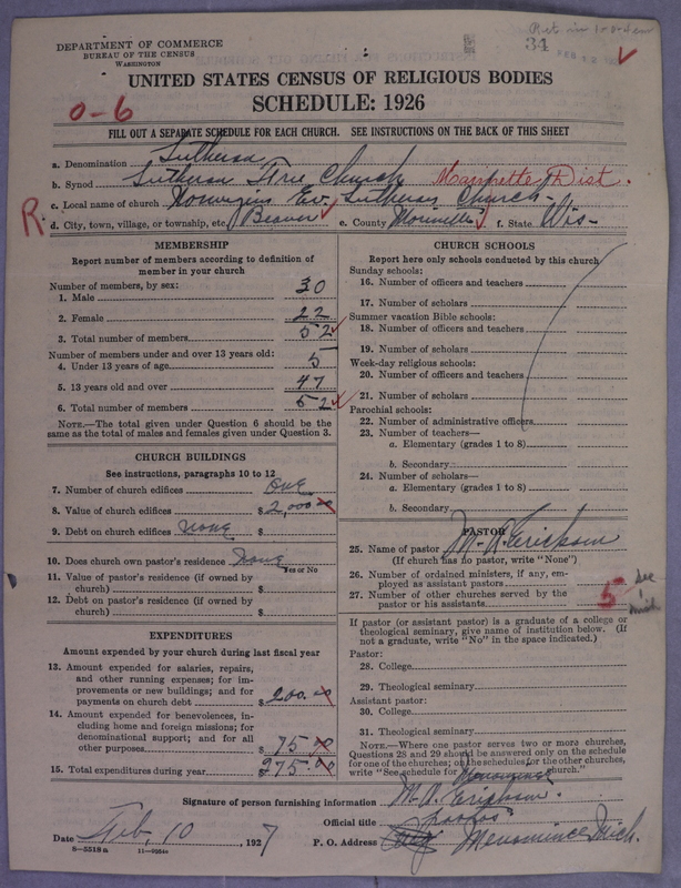 Scan of Lutheran Free Church: 34