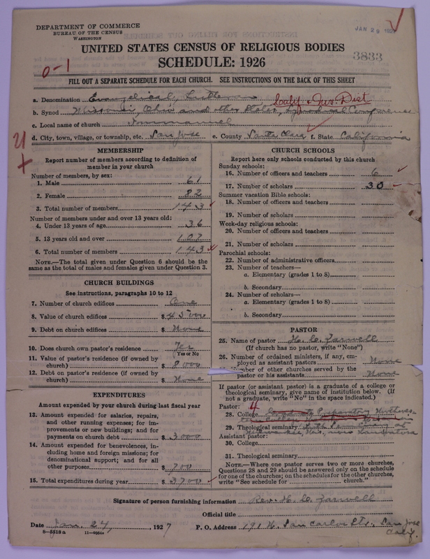 Scan of Evangelical Lutheran Synodical Conference of America: Evangelical Lutheran Synod of Missouri, Ohio, and Other States: 3833