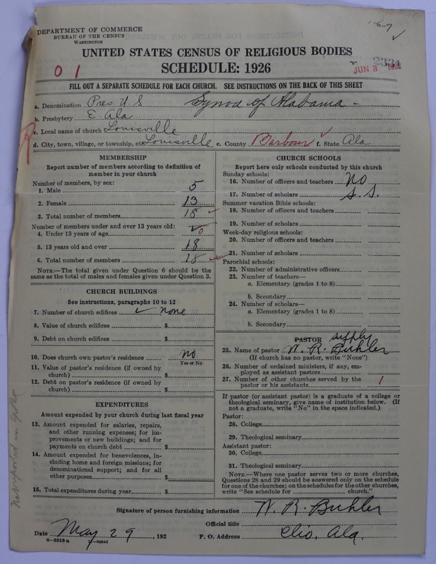 Scan of Presbyterian Church in the United States: 2331