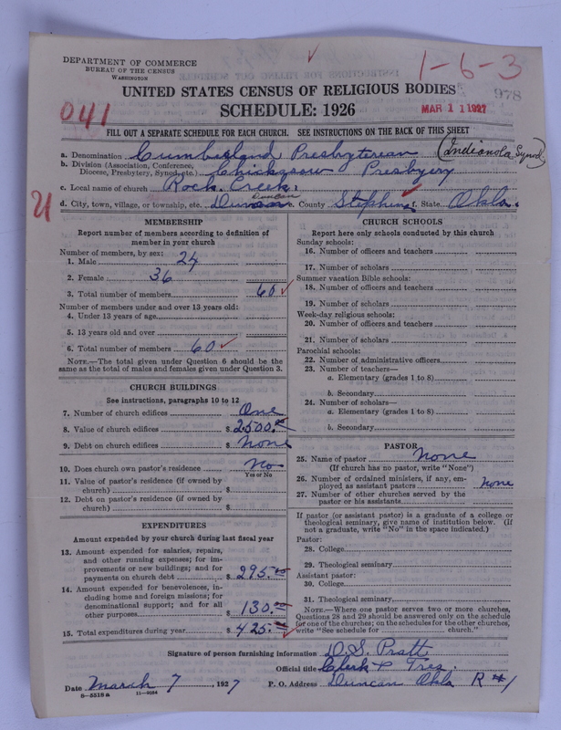 Scan of Cumberland Presbyterian Church: 978