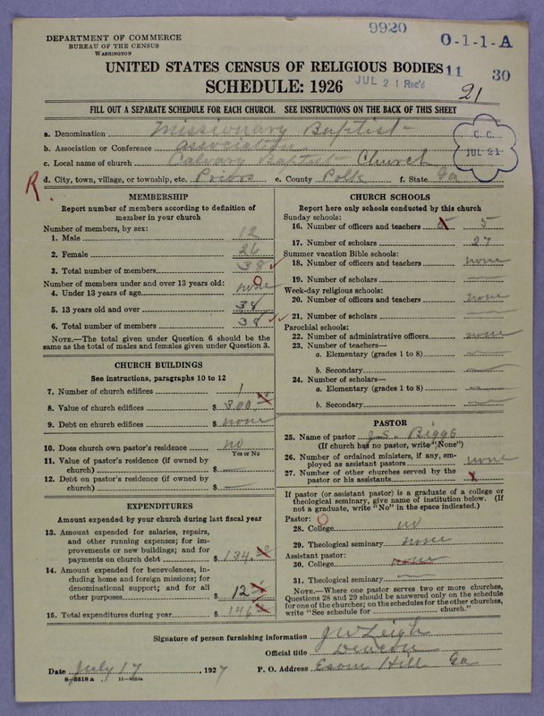 Scan of Negro Baptists: 9920
