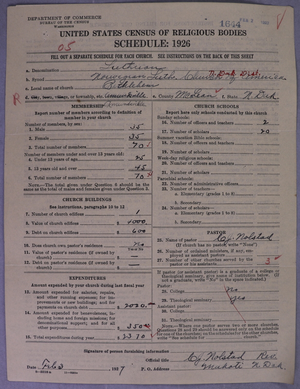 Scan of Norwegian Lutheran Church of America: 1644