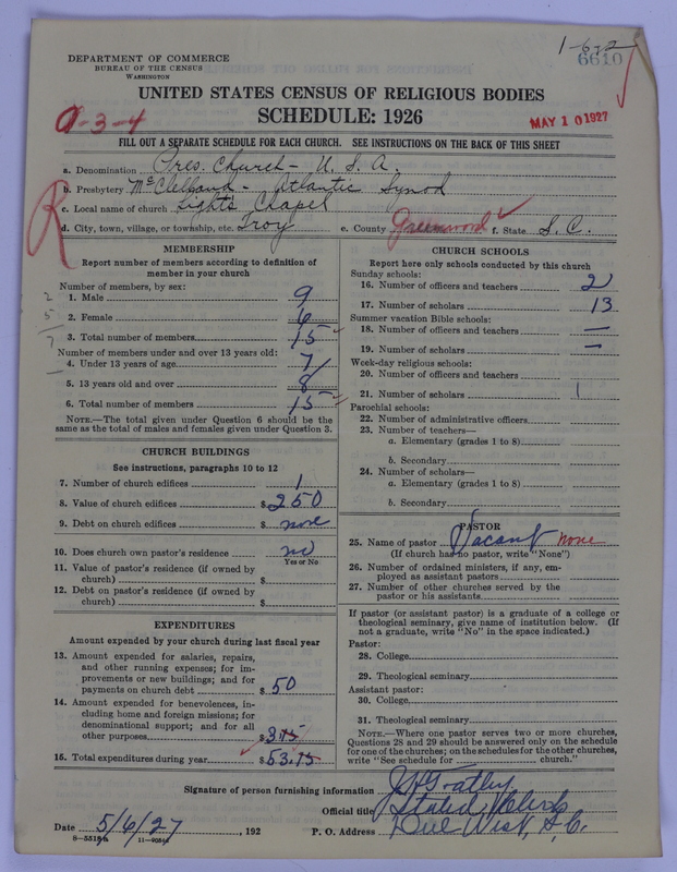 Scan of Presbyterian Church in the United States of America: 6610