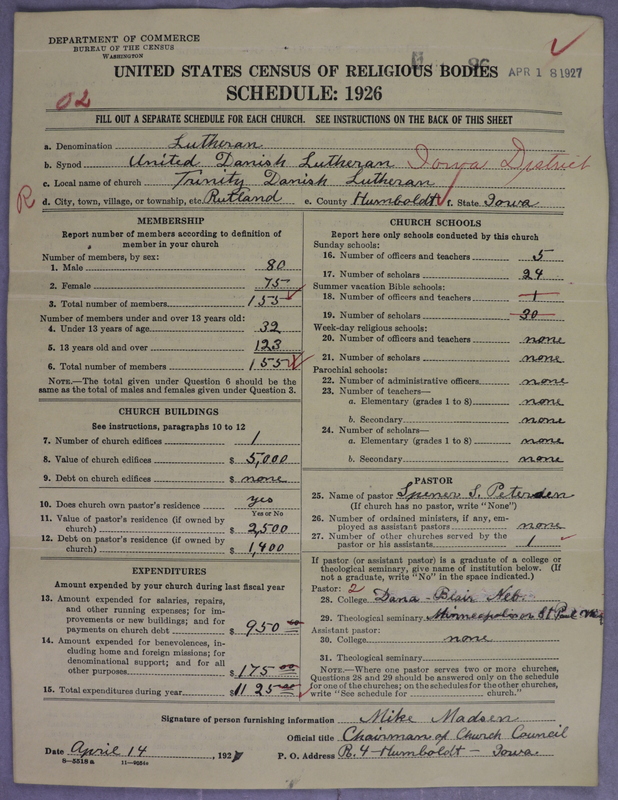 Scan of United Danish Evangelical Lutheran Church in America: 96
