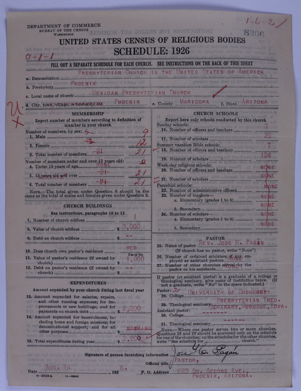 Scan of Presbyterian Church in the United States of America: 8206