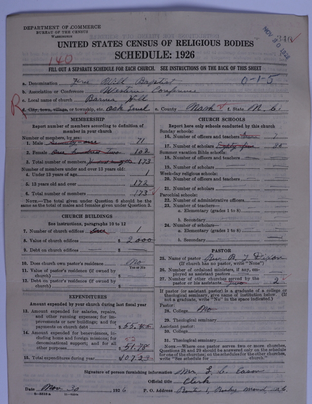 Scan of Free Will Baptists: 340