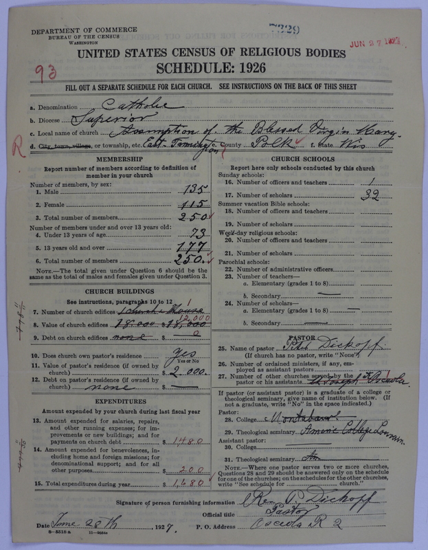 Scan of Roman Catholic Church: 7329
