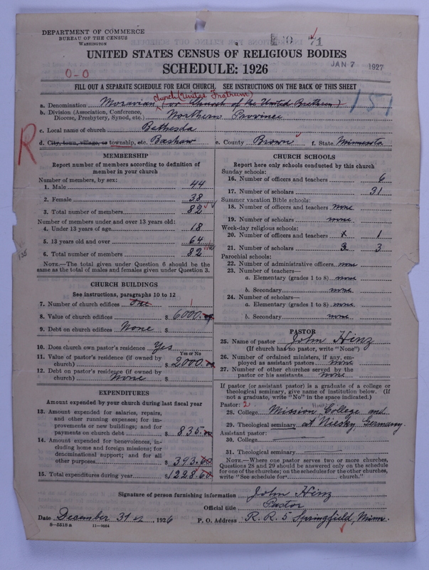 Scan of Moravian Church in America: 71