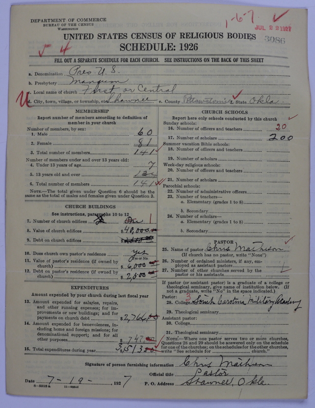 Scan of Presbyterian Church in the United States: 3086