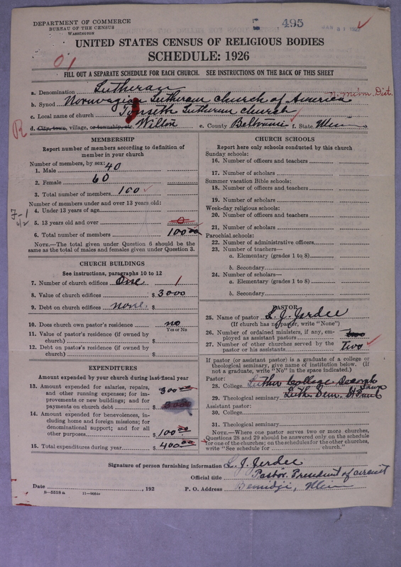 Scan of Norwegian Lutheran Church of America: 495