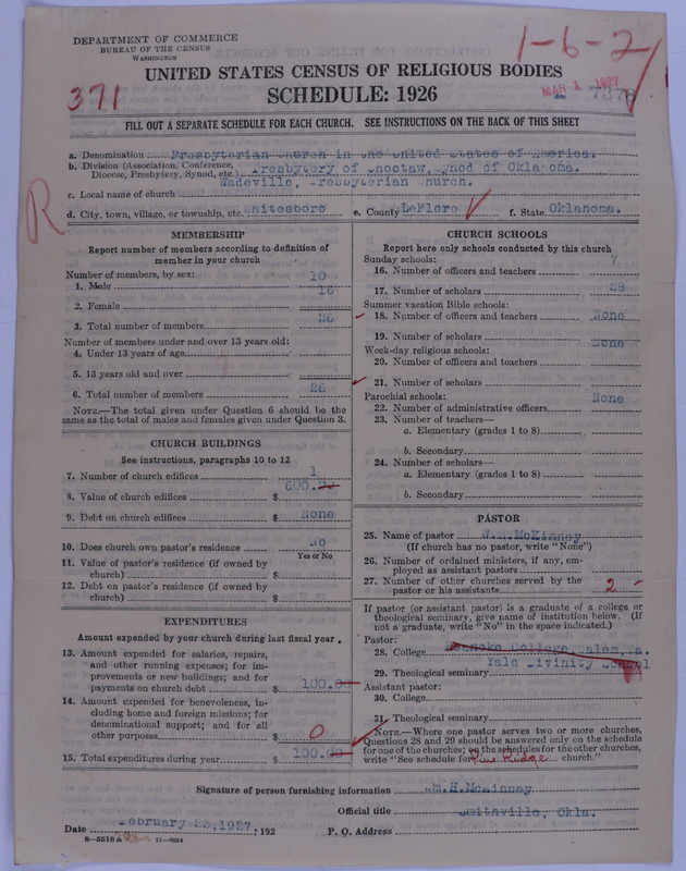 Scan of Presbyterian Church in the United States of America: 7378